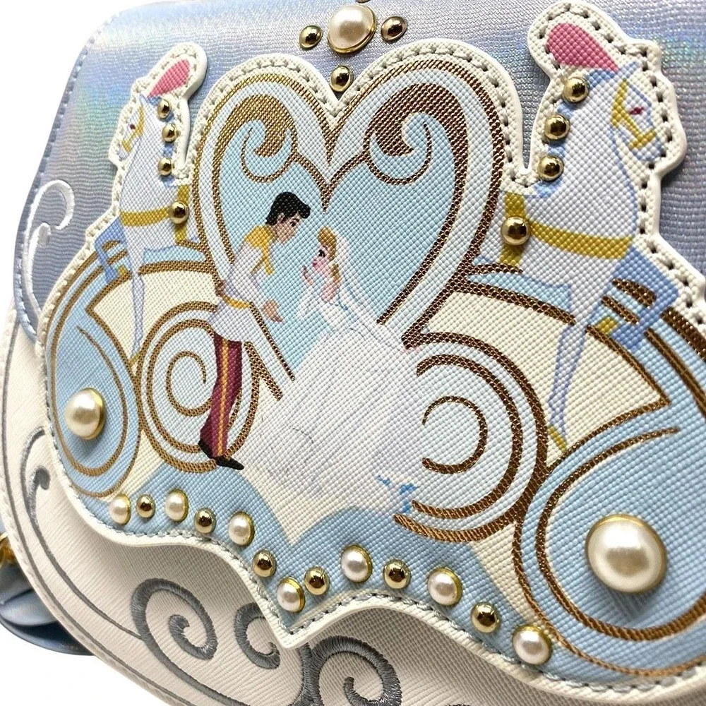 Danielle Nicole Disney Cinderella Wedding Top Handle Crossbody - Picture 5 of 7